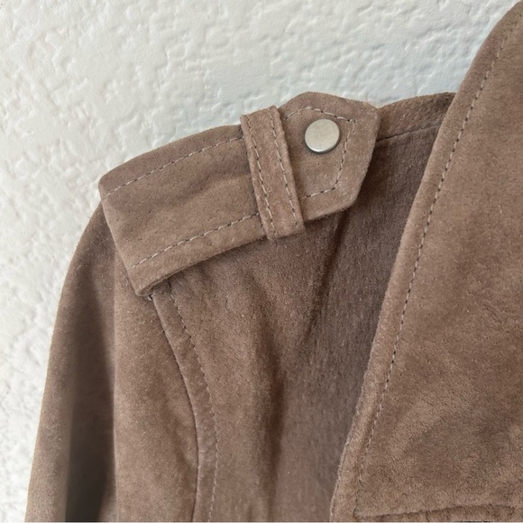 NWOT Blank NYC Tan Suede 100% Suede Leather Edgy, Moto, Grunge, Biker, Jacket - Picture 7 of 16
